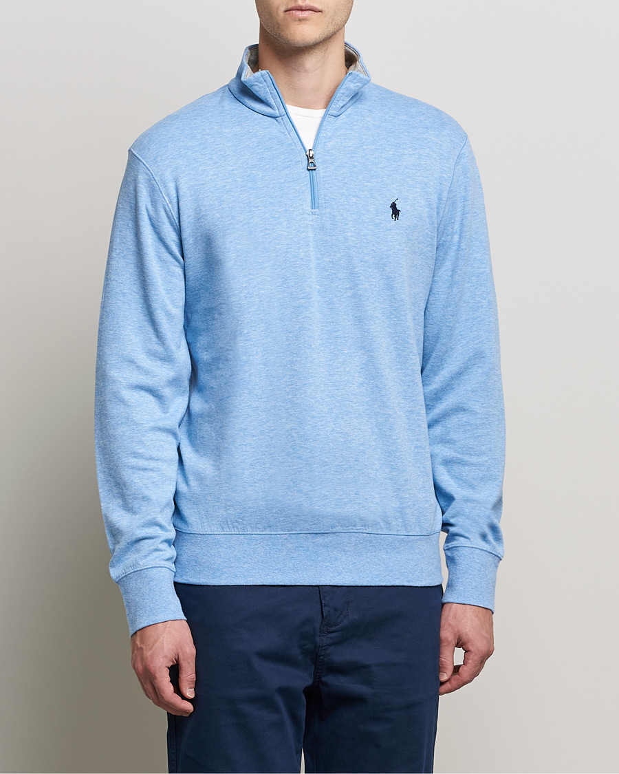 Herre | Gensere | Polo Ralph Lauren | Tech Double Knit Half Zip Isle Heather