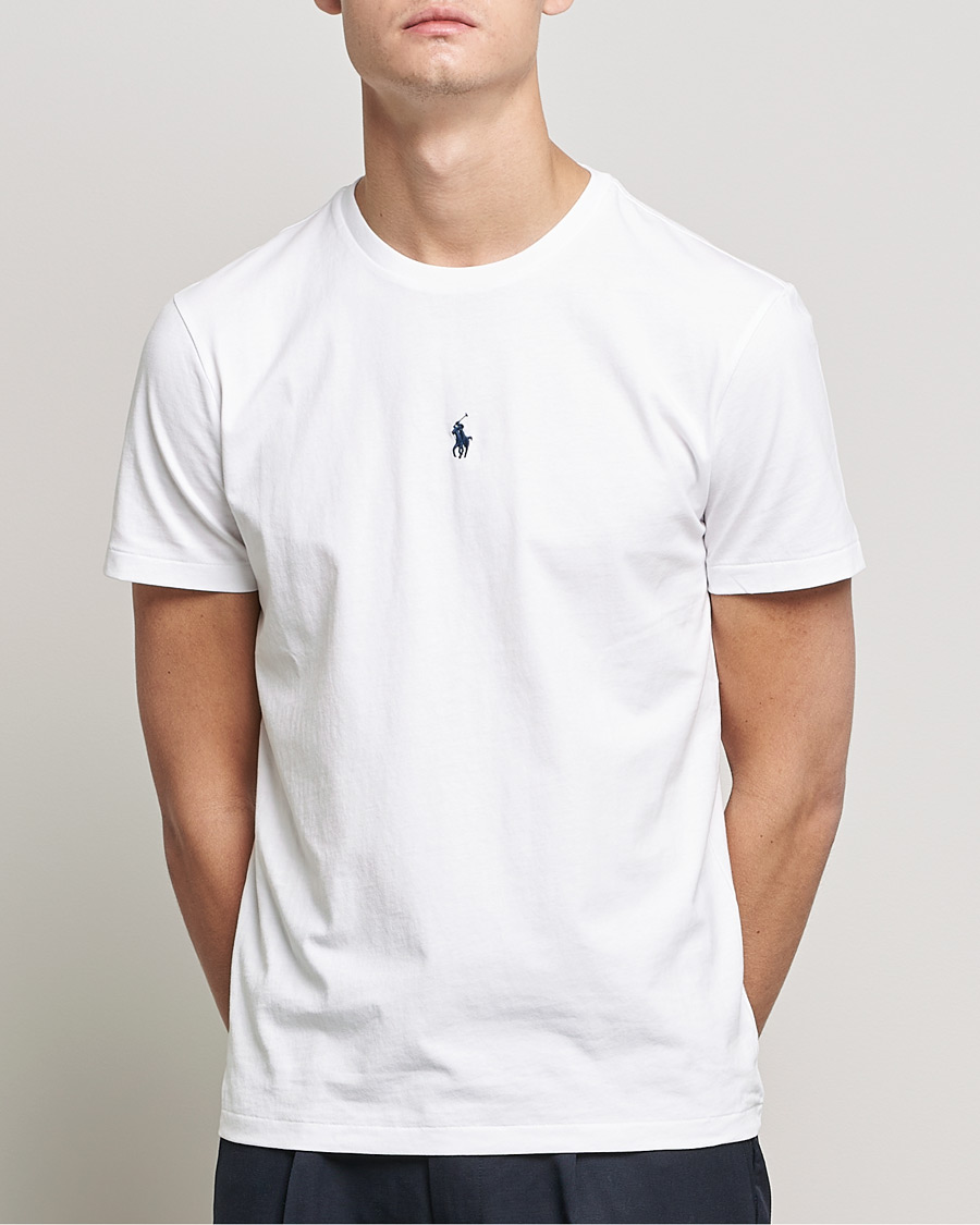 Herre | Kortermede t-shirts | Polo Ralph Lauren | Chest Crew Neck Tee White