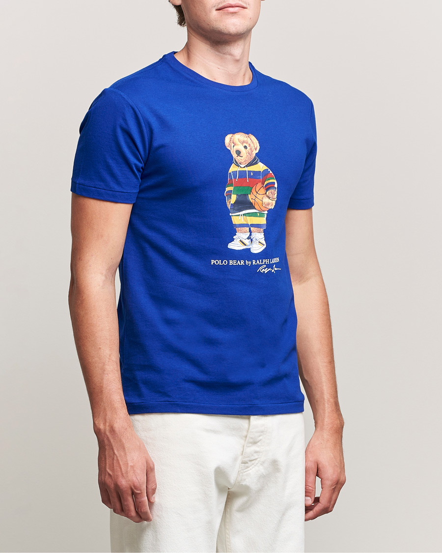 Herre | T-Shirts | Polo Ralph Lauren | Printed Active Bear Crew Neck Tee Heritage Royal