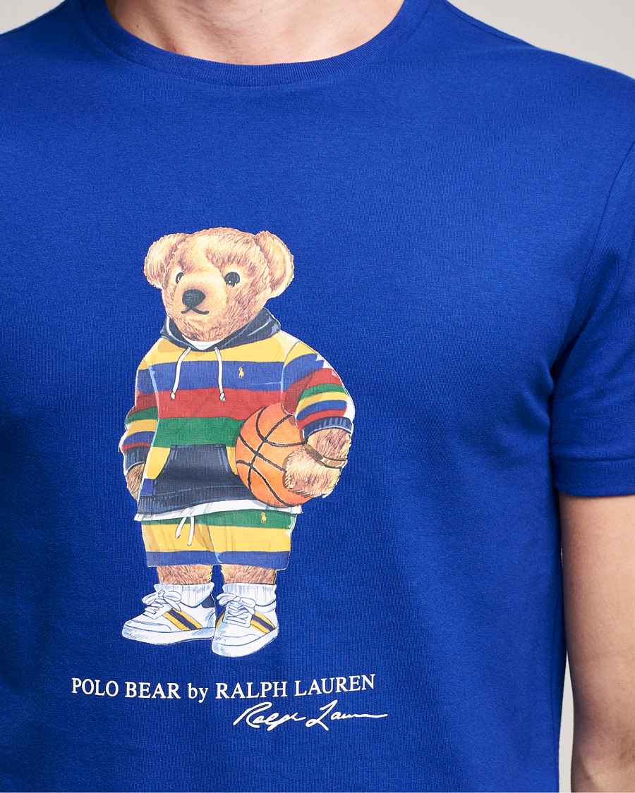 Herre | T-Shirts | Polo Ralph Lauren | Printed Active Bear Crew Neck Tee Heritage Royal
