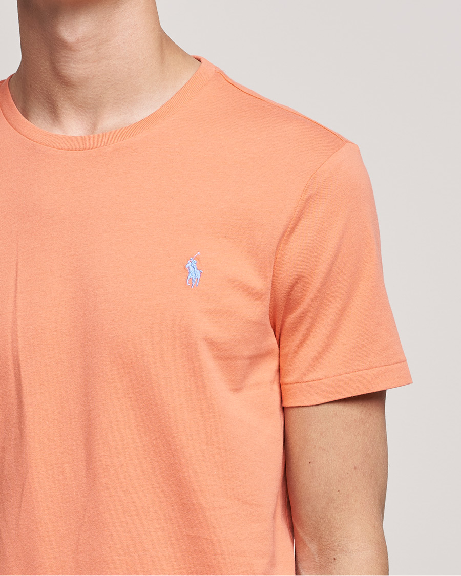 Herre | T-Shirts | Polo Ralph Lauren | Crew Neck Tee Deep Mango