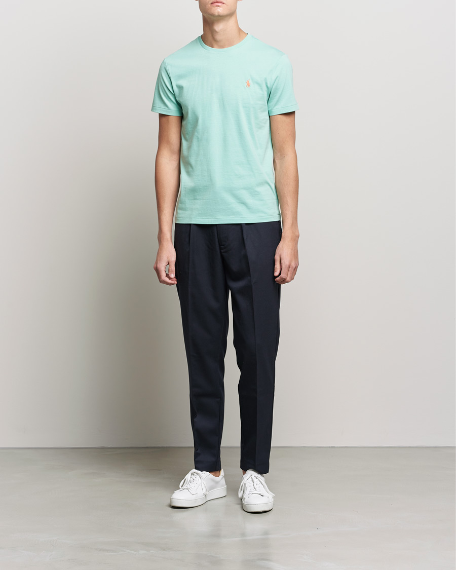 Herre | T-Shirts | Polo Ralph Lauren | Crew Neck Tee Celadon Green