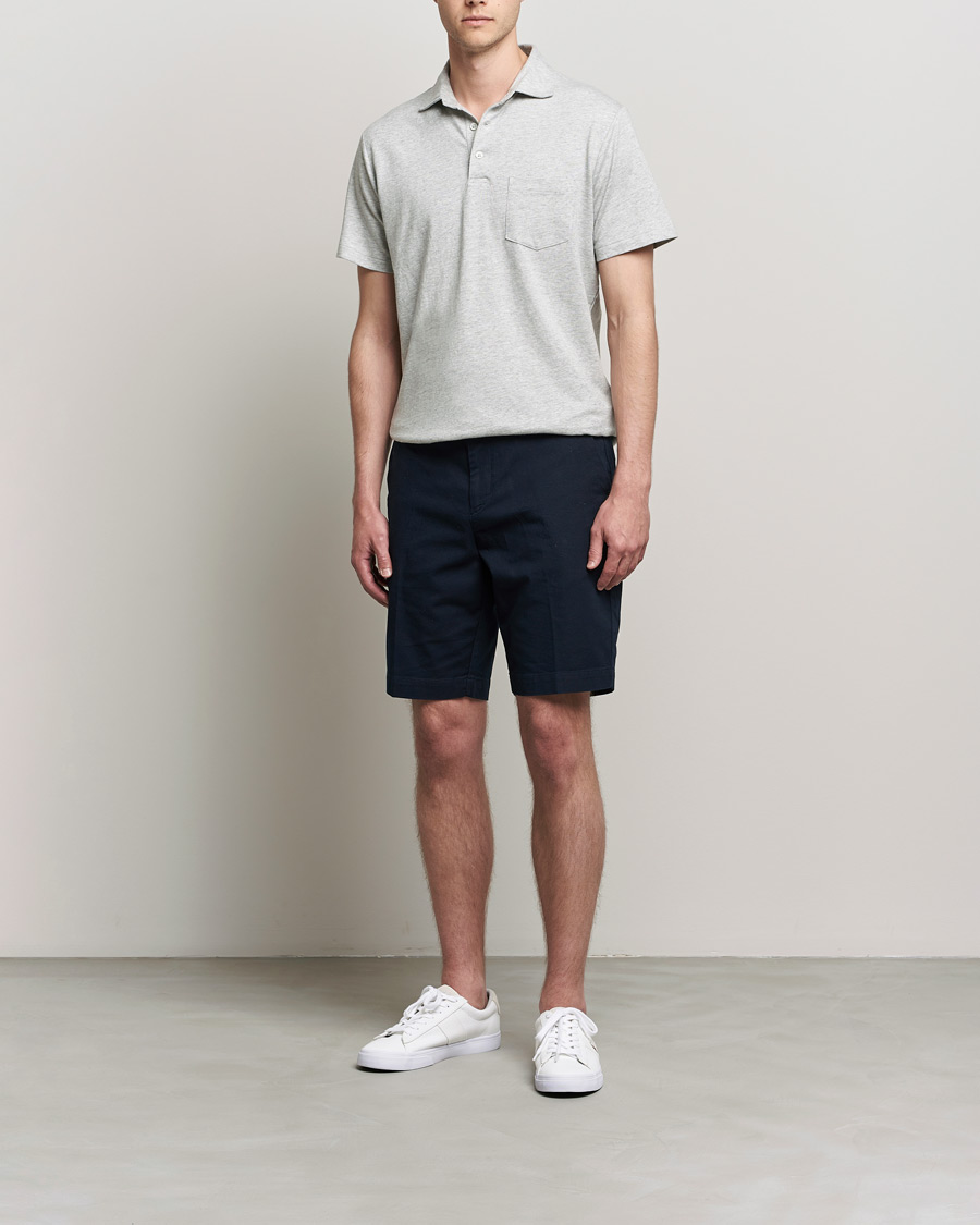 Herre | Pikéer | Polo Ralph Lauren | Custom Slim Fit Cotton/Linen Polo Andover Heather