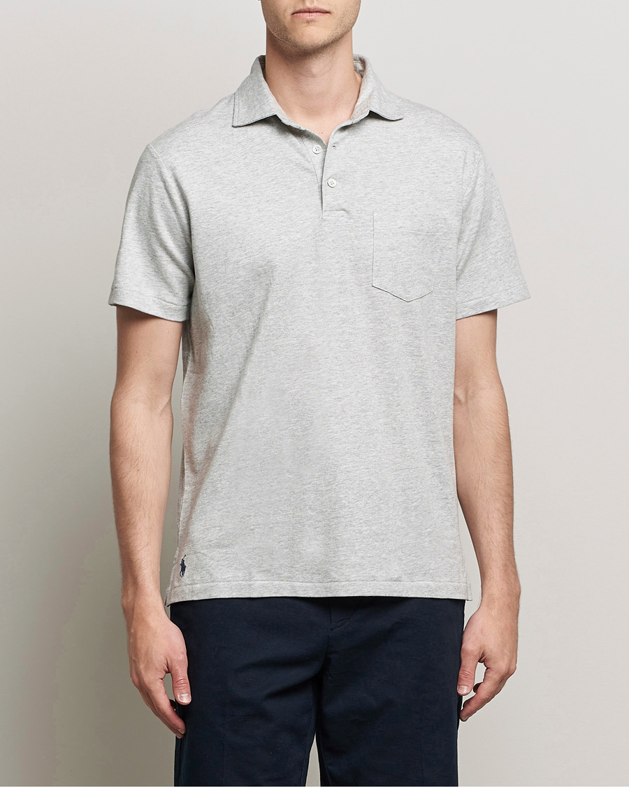 Herre | Pikéer | Polo Ralph Lauren | Custom Slim Fit Cotton/Linen Polo Andover Heather
