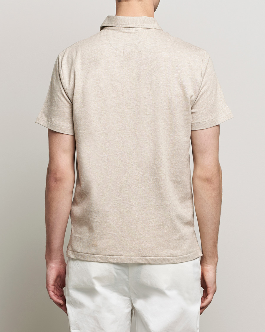 Herre | Pikéer | Polo Ralph Lauren | Custom Slim Fit Cotton/Linen Polo Tan Heather