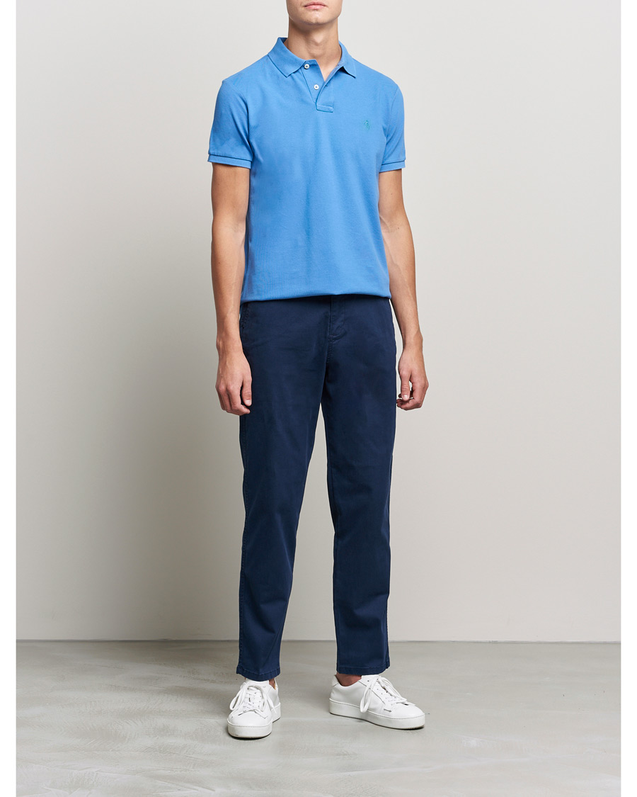 Herre | Pikéer | Polo Ralph Lauren | Custom Slim Fit Polo Retreat Blue