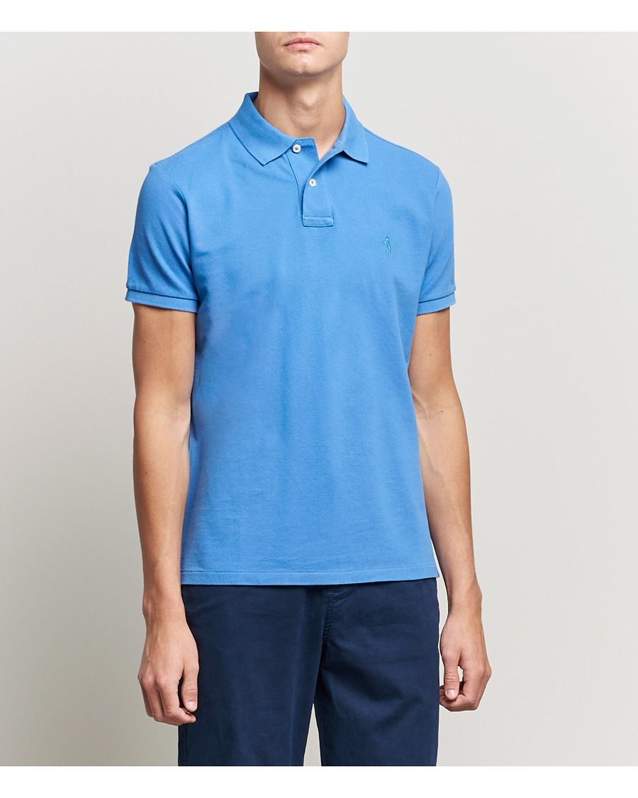 Herre | Pikéer | Polo Ralph Lauren | Custom Slim Fit Polo Retreat Blue