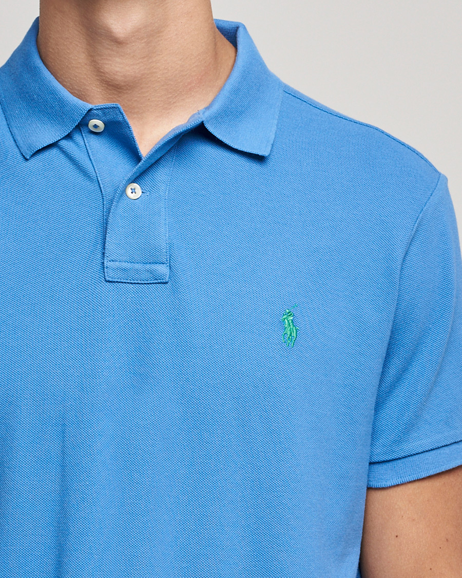 Herre | Pikéer | Polo Ralph Lauren | Custom Slim Fit Polo Retreat Blue