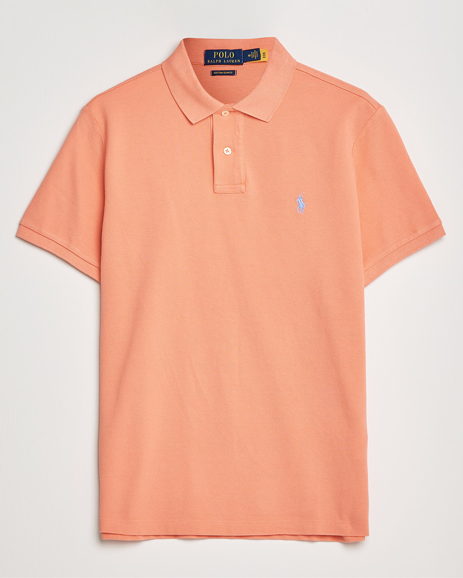 Herre | Pikéer | Polo Ralph Lauren | Custom Slim Fit Polo Deep Mango