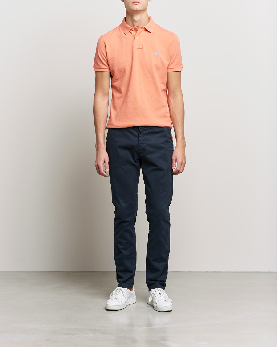 Herre | Pikéer | Polo Ralph Lauren | Custom Slim Fit Polo Deep Mango