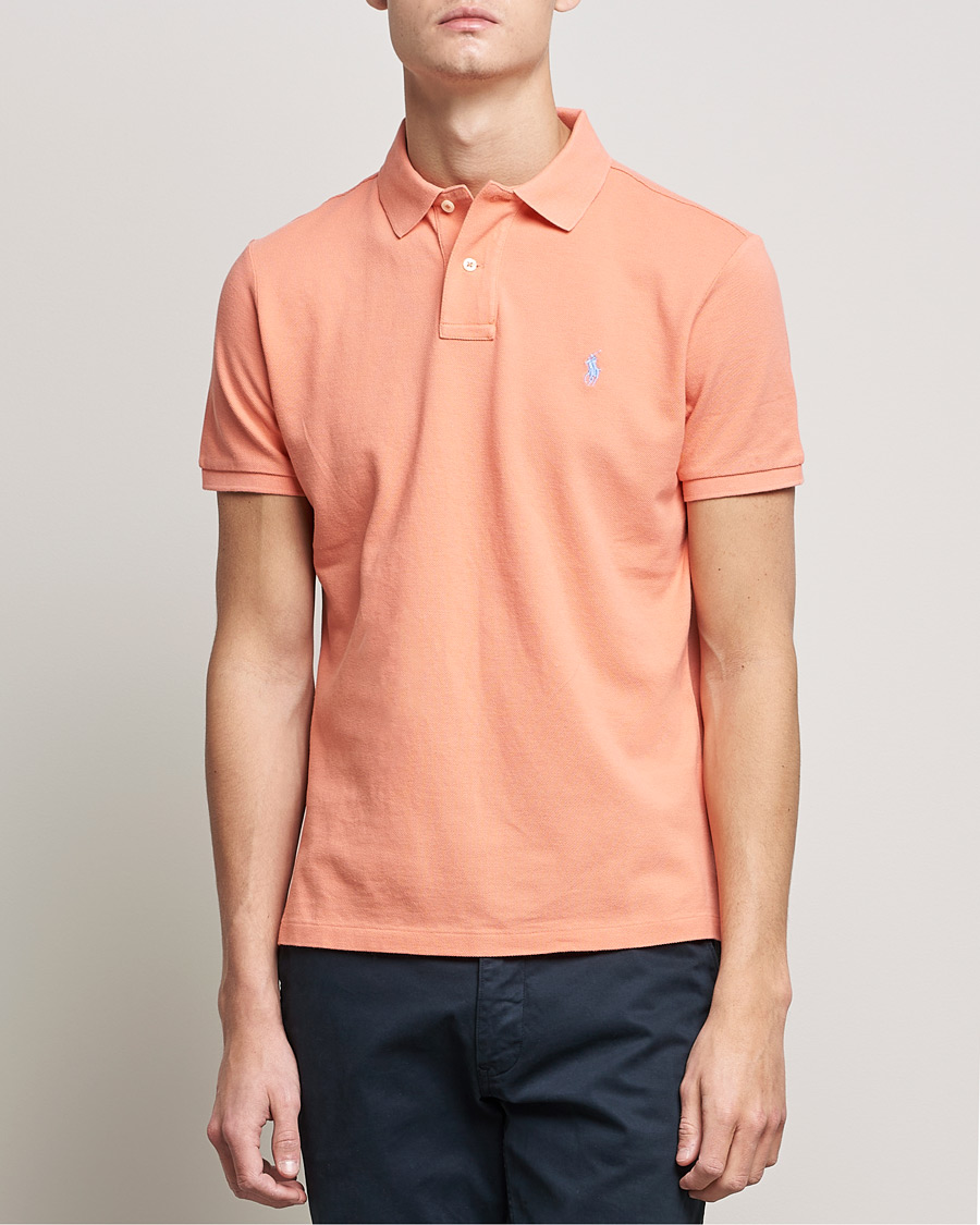 Herre | Pikéer | Polo Ralph Lauren | Custom Slim Fit Polo Deep Mango