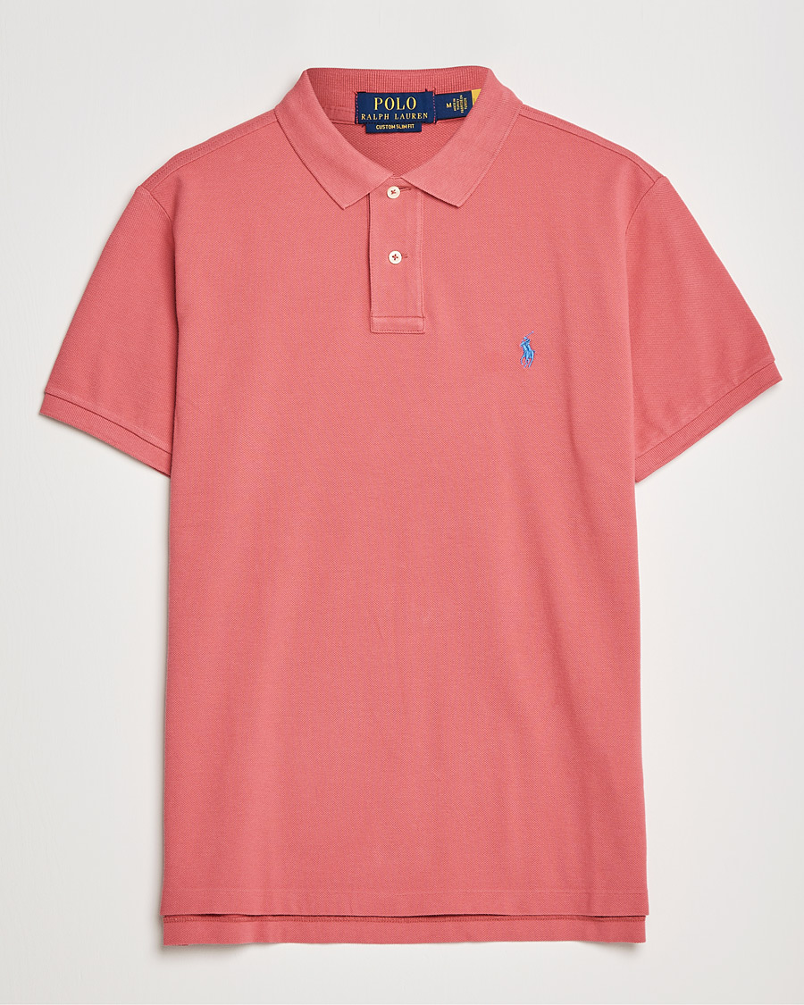 Herre | Pikéer | Polo Ralph Lauren | Custom Slim Fit Polo Adirondack Berry
