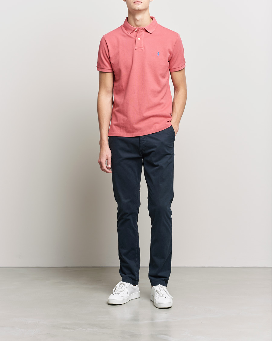 Herre | Pikéer | Polo Ralph Lauren | Custom Slim Fit Polo Adirondack Berry