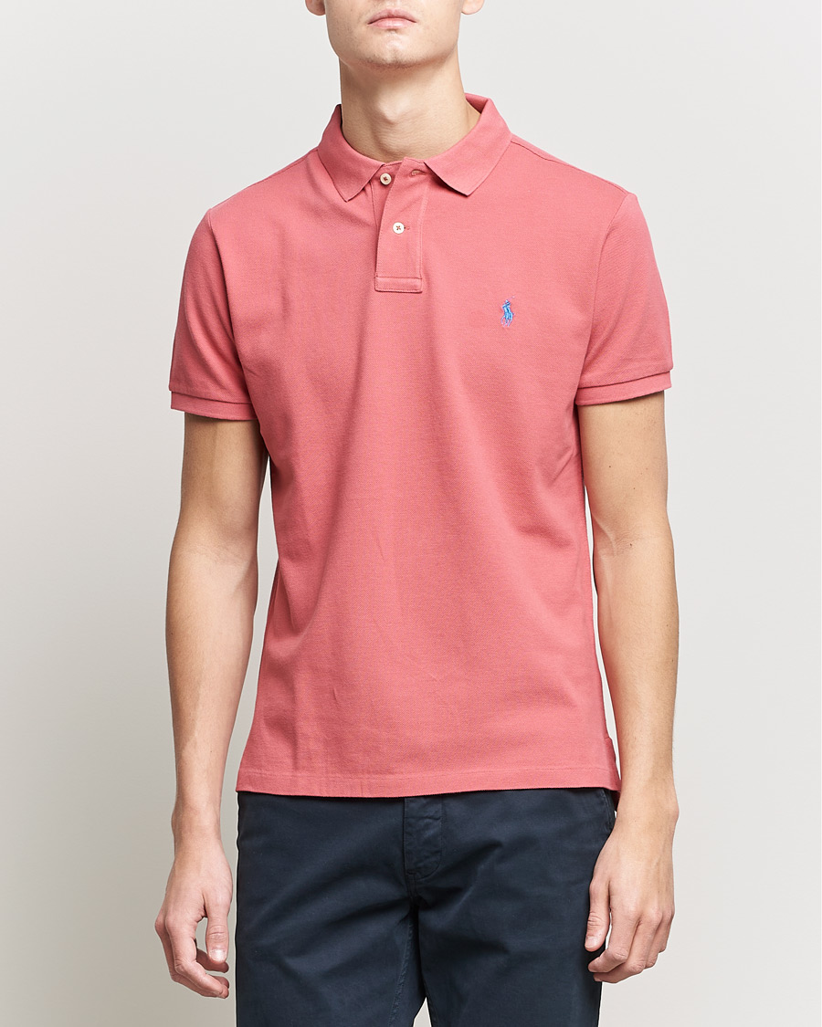 Herre | Pikéer | Polo Ralph Lauren | Custom Slim Fit Polo Adirondack Berry