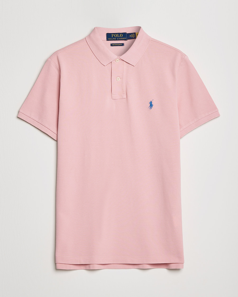 Herre | Pikéer | Polo Ralph Lauren | Custom Slim Fit Polo Adirondack Rose