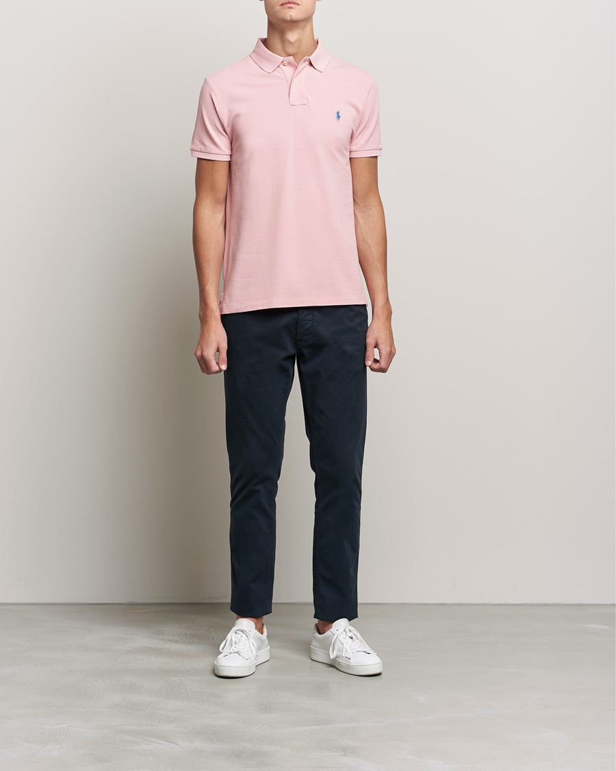 Herre | Pikéer | Polo Ralph Lauren | Custom Slim Fit Polo Adirondack Rose
