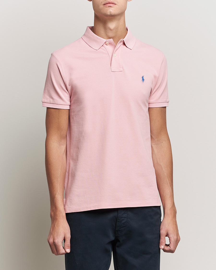 Herre | Pikéer | Polo Ralph Lauren | Custom Slim Fit Polo Adirondack Rose