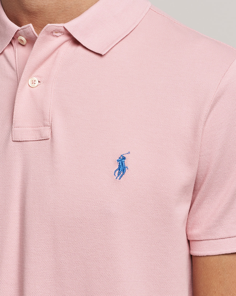 Herre | Pikéer | Polo Ralph Lauren | Custom Slim Fit Polo Adirondack Rose