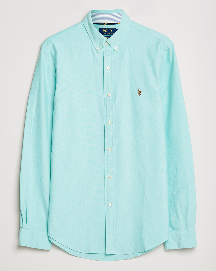 Herre | Skjorter | Polo Ralph Lauren | Slim Fit Oxford Button Down Shirt Sunset Green
