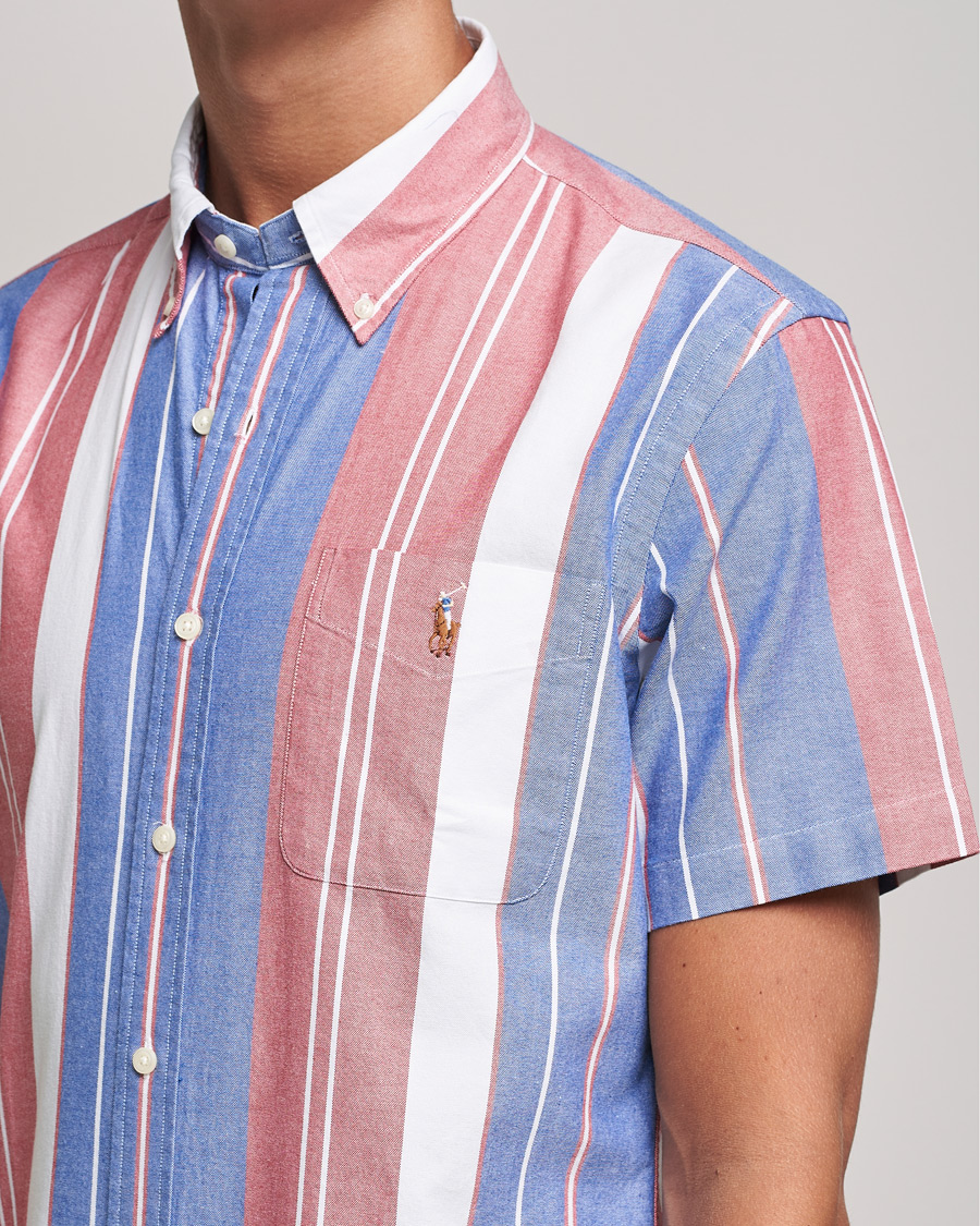 Herre | Skjorter | Polo Ralph Lauren | Custom Fit Oxford Short Sleeve Striped Shirt Multi