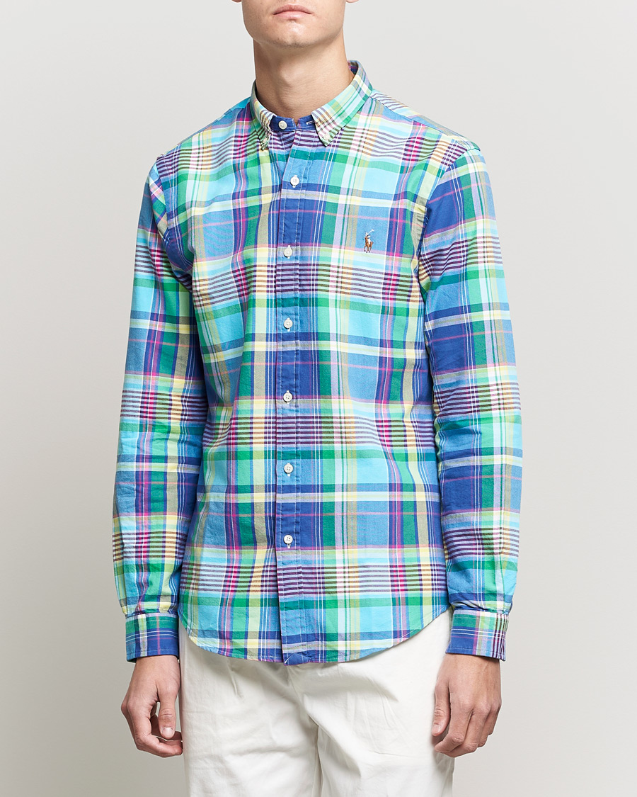 Herre | Skjorter | Polo Ralph Lauren | Slim Fit Oxford Madras Checked Shirt Multi
