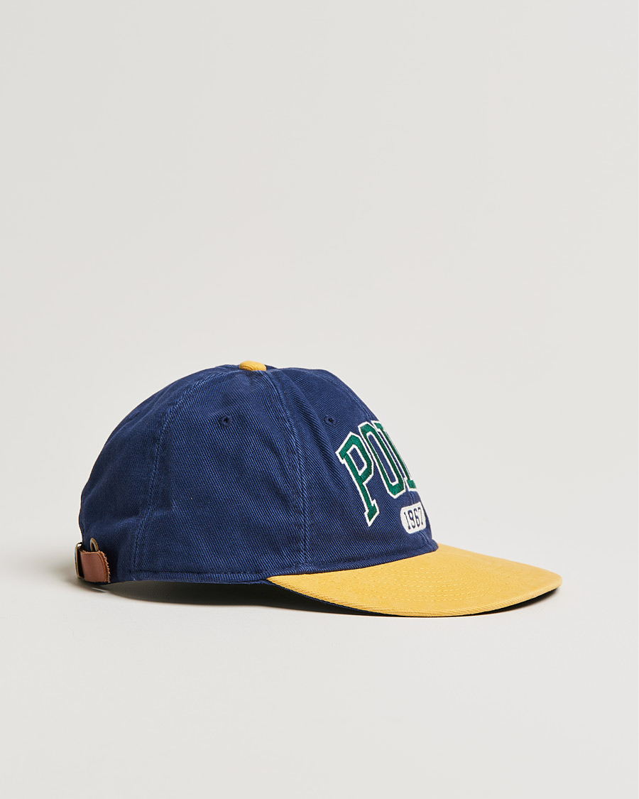 Herre | Polo Ralph Lauren Retro Cotton/Twill Cap Newport Navy/Gold | Polo Ralph Lauren | Retro Cotton/Twill Cap Newport Navy/Gold