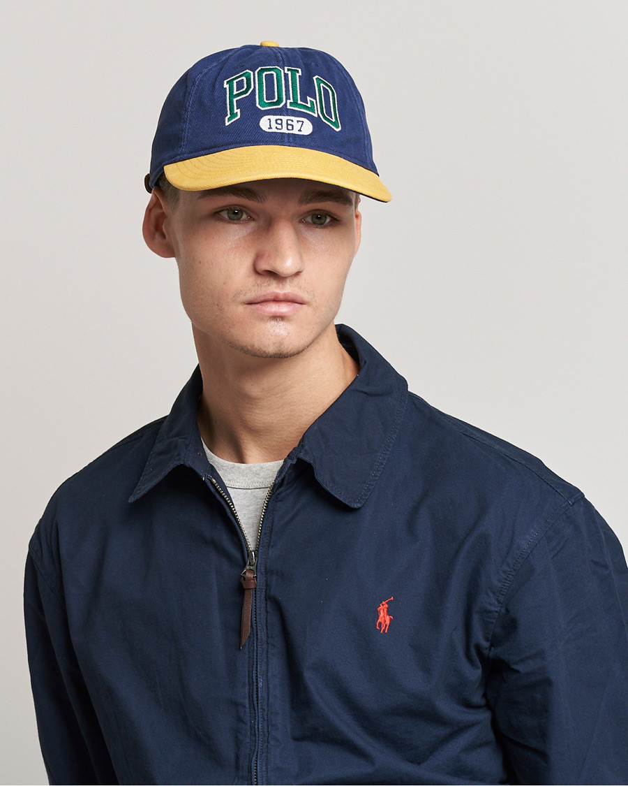 Herre | Polo Ralph Lauren Retro Cotton/Twill Cap Newport Navy/Gold | Polo Ralph Lauren | Retro Cotton/Twill Cap Newport Navy/Gold