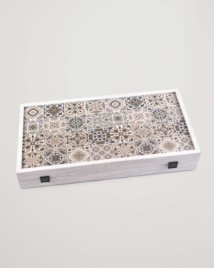 Herre | Spill og fritid | Manopoulos | Wooden Creative Moroccan Mosaic Backgammon
