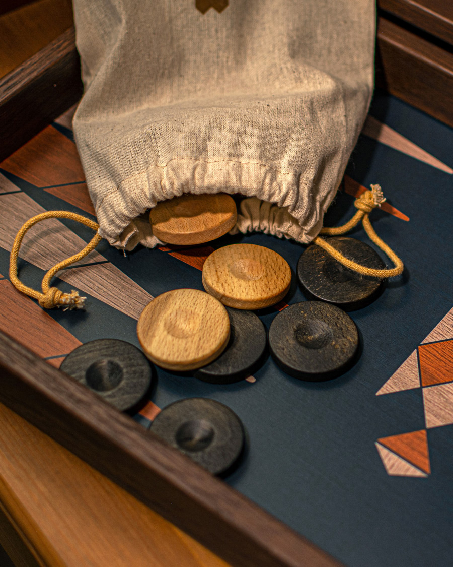 Herre | Spill og fritid | Manopoulos | Wooden Creative Boho Chic Backgammon