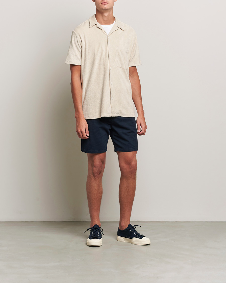 Herre |  | A Day's March | Erie Cotton Chino Shorts Navy