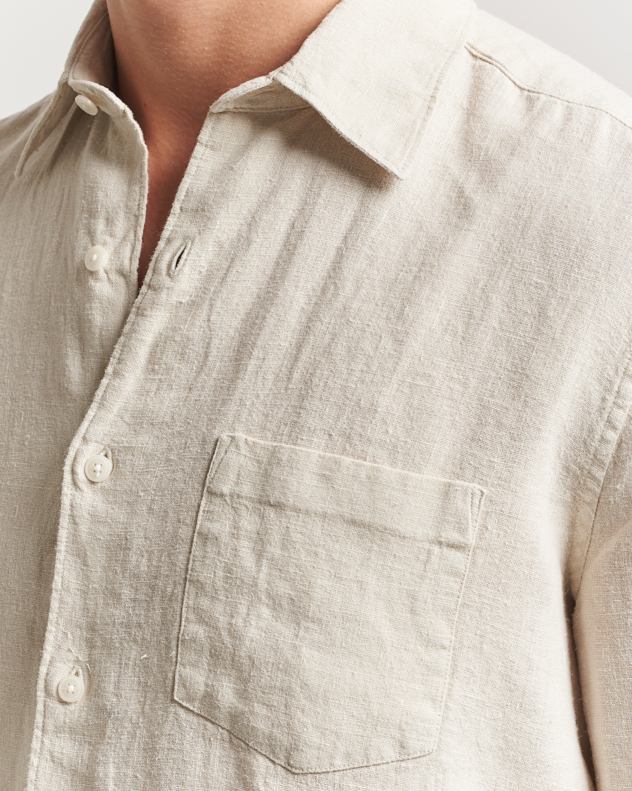 Herre | Skjorter | A Day's March | Abu Linen Shirt Sand