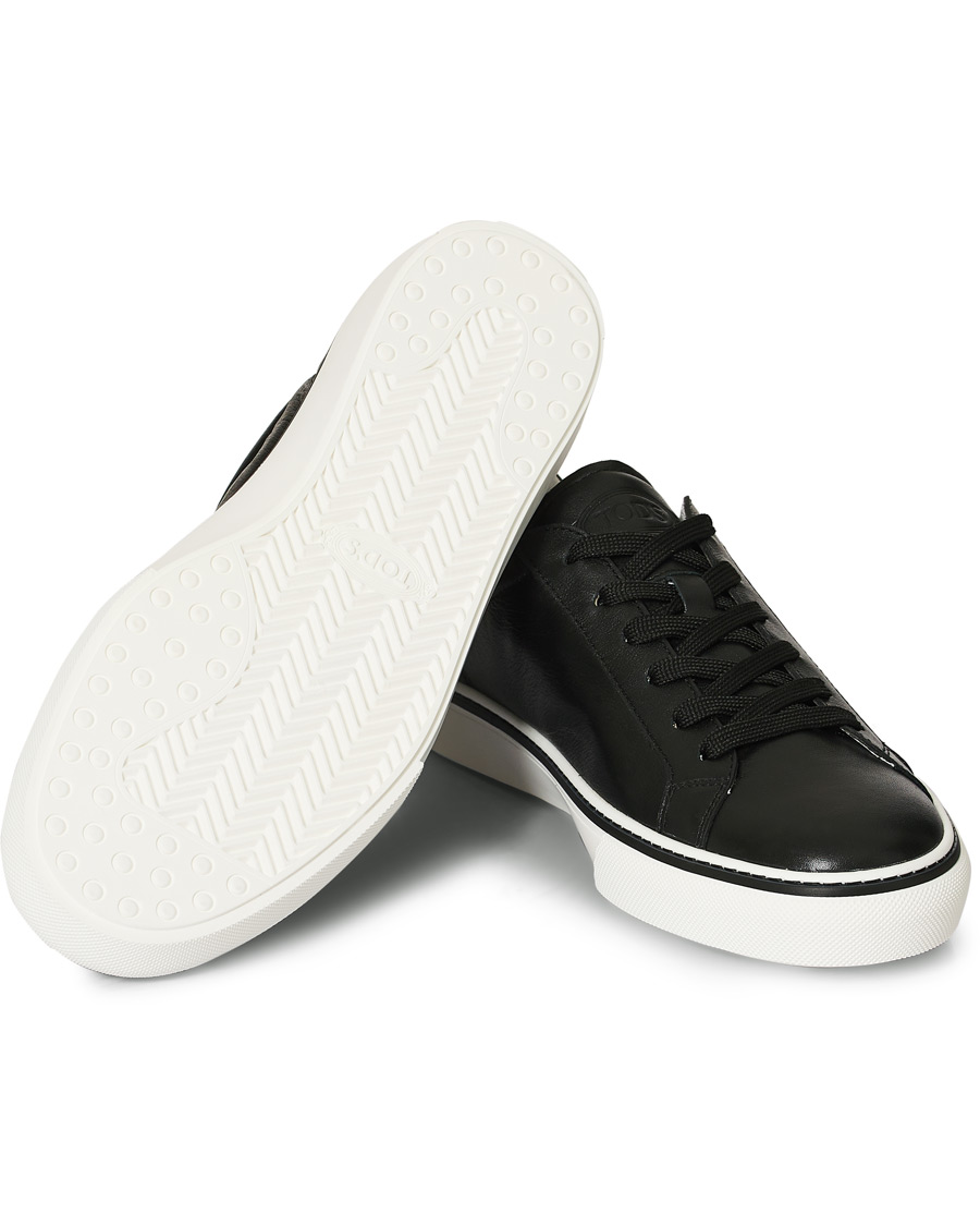Herre | Tod's Allaciata Leather Sneaker Black | Tod's | Allaciata Leather Sneaker Black