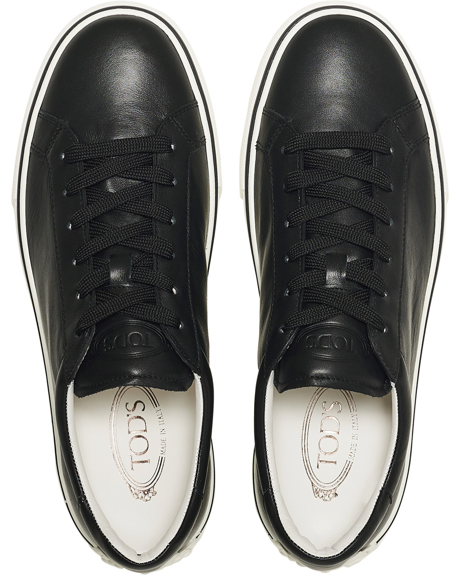 Herre | Tod's Allaciata Leather Sneaker Black | Tod's | Allaciata Leather Sneaker Black
