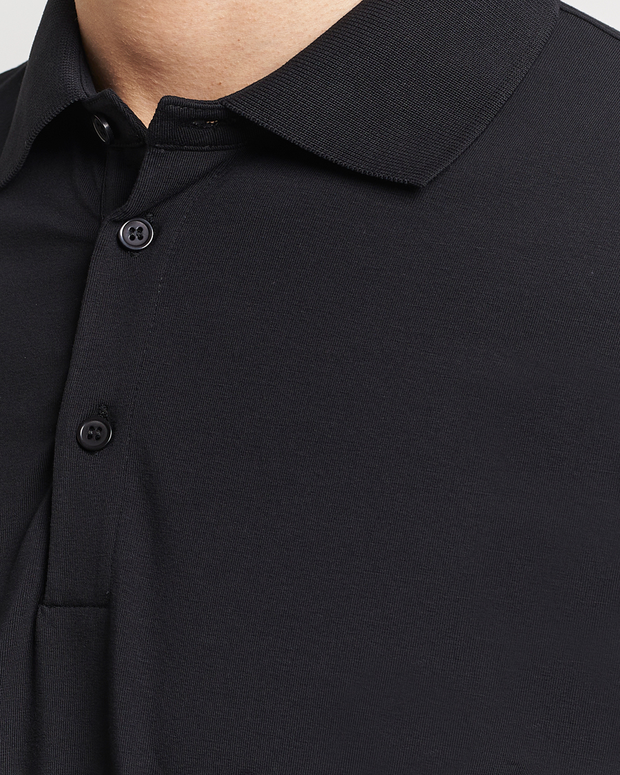 Herre | Pikéer | Filippa K | Luke Lycra Poloshirt Black