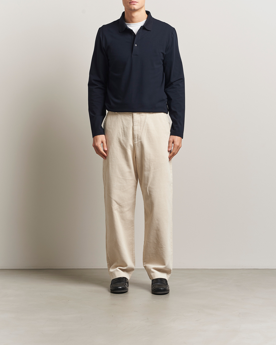 Herre | Pikéer | Filippa K | Luke Lycra Poloshirt Navy