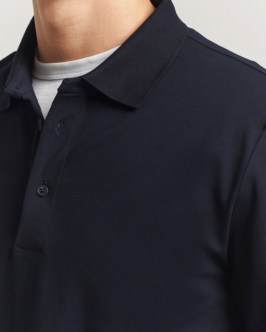 Herre | Pikéer | Filippa K | Luke Lycra Poloshirt Navy