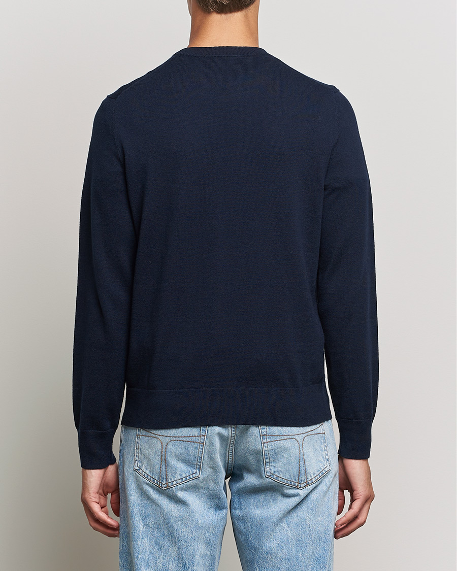 Herre | Gensere | Filippa K | Cotton Merino Basic Sweater Navy