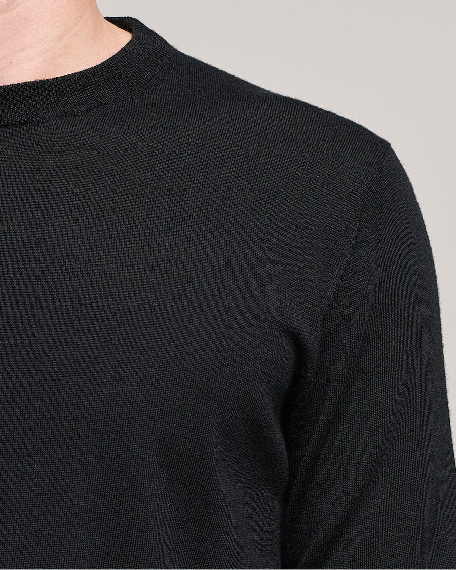 Herre | Gensere | Filippa K | Merino Round Neck Sweater Black