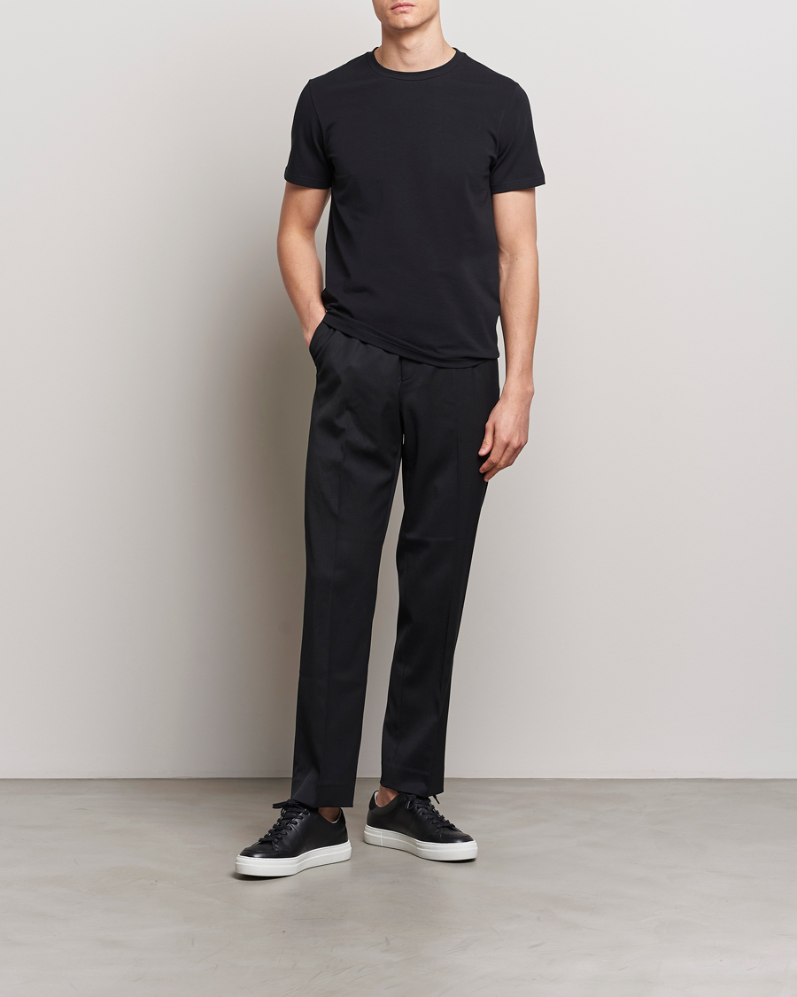 Herre | T-Shirts | Filippa K | Soft Lycra Tee Black