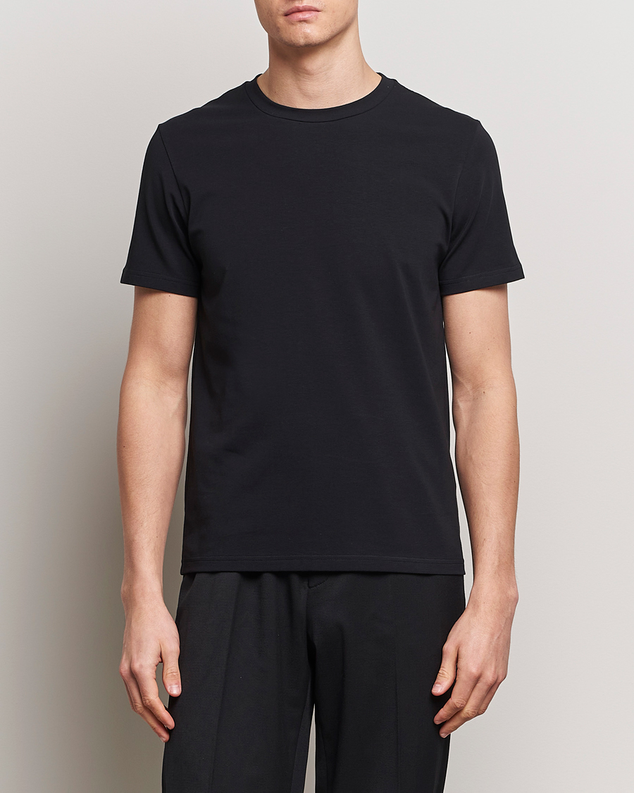 Herre | Kortermede t-shirts | Filippa K | Soft Lycra Tee Black
