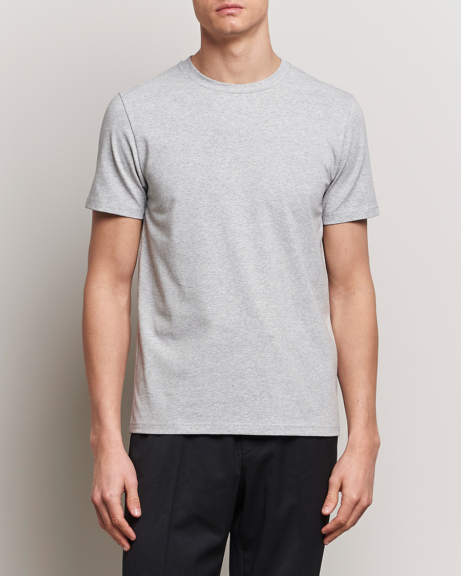 Herre | Kortermede t-shirts | Filippa K | Soft Lycra Tee Light Grey Melange