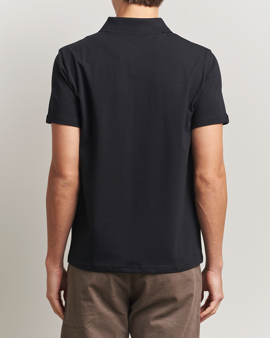 Herre | Pikéer | Filippa K | Soft Lycra Polo Tee Black