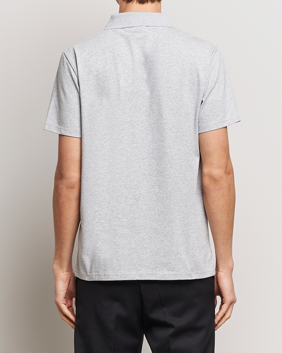 Herre | Pikéer | Filippa K | Soft Lycra Polo Tee Light Grey Melange