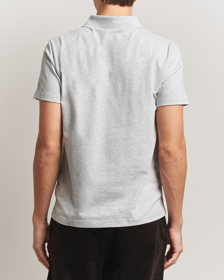 Herre | Pikéer | Filippa K | Soft Lycra Polo Tee Light Grey Melange