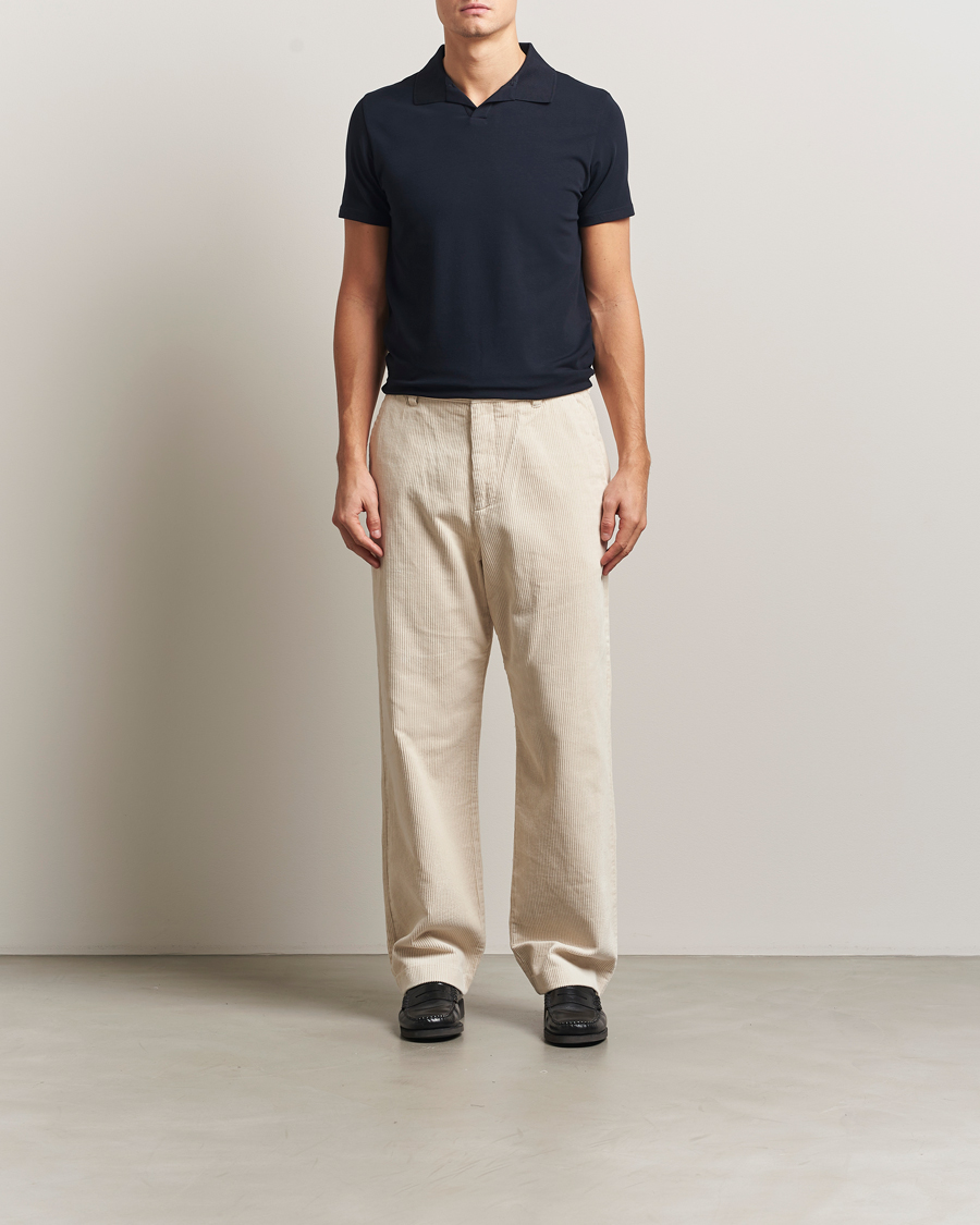 Herre | Pikéer | Filippa K | Soft Lycra Polo Tee Navy