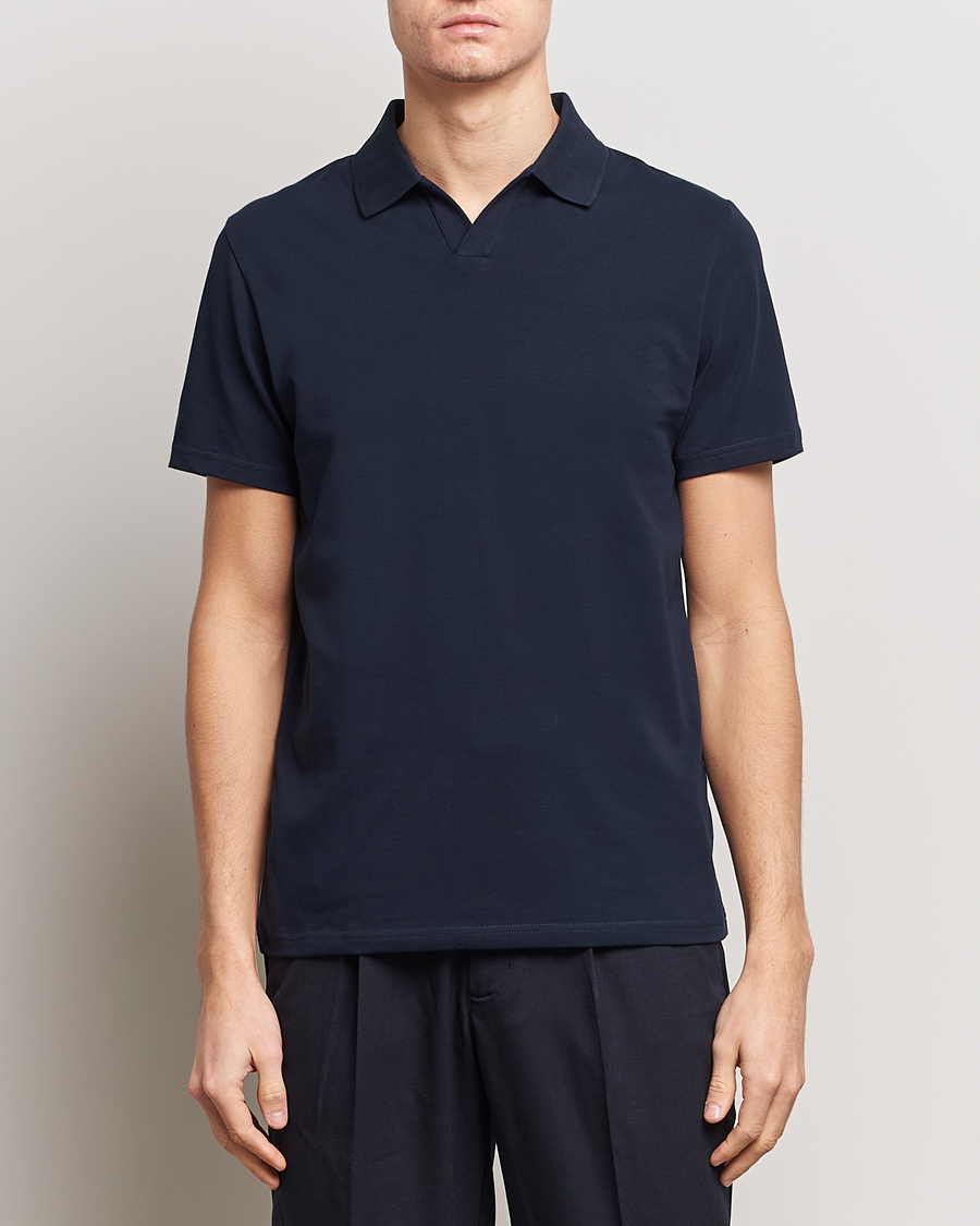 Herre | Avdelinger | Filippa K | Soft Lycra Polo Tee Navy