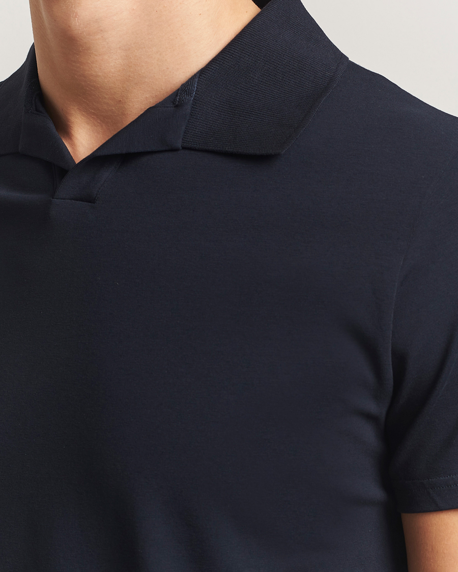Herre | Pikéer | Filippa K | Soft Lycra Polo Tee Navy