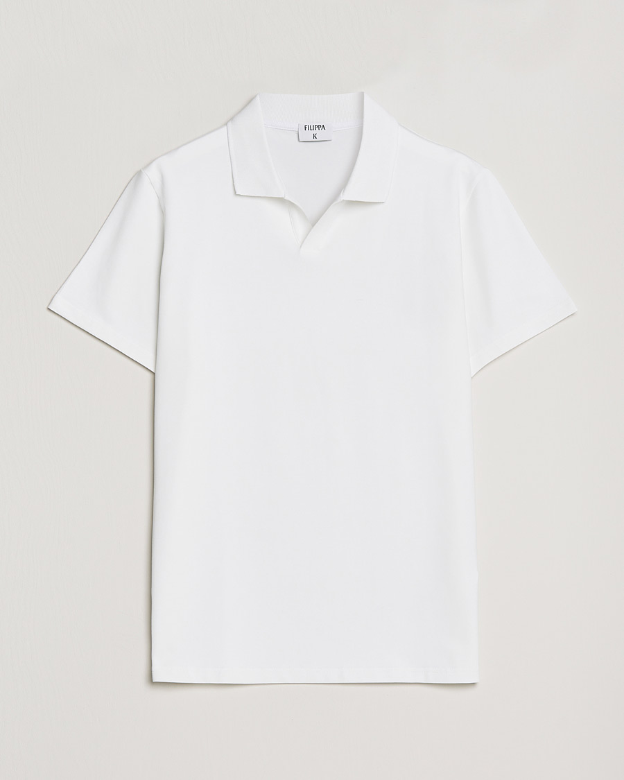 Herre | Pikéer | Filippa K | Soft Lycra Polo Tee White