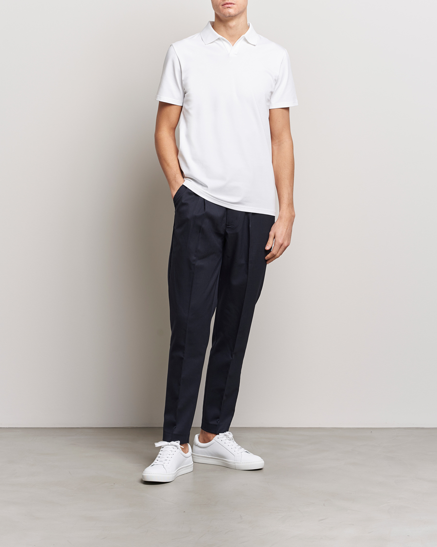 Herre | Pikéer | Filippa K | Soft Lycra Polo Tee White