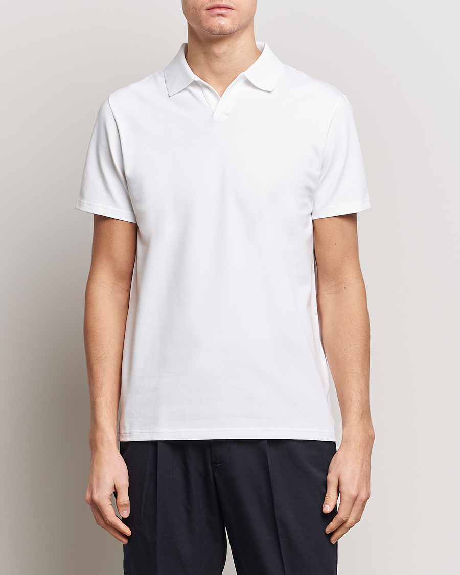 Herre | Pikéer | Filippa K | Soft Lycra Polo Tee White